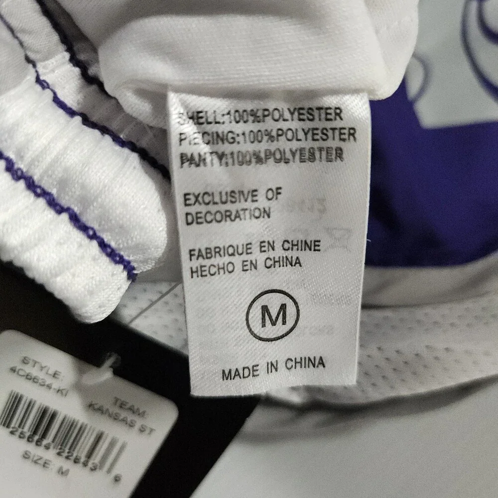 Nike Kansas St State Wildcats Dri-Fit Athletic Shorts Youth M Med Purple 144